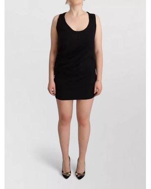 Roberto Cavalli Sleeveless Mini Dress - Black