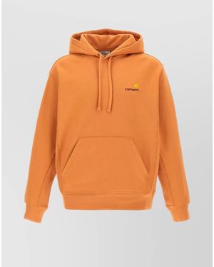 Carhartt Hooded Logo-Embroidered Hoodie - Orange