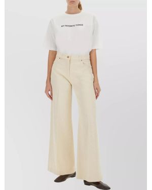 Aspesi Printed Cotton T-Shirt - Natural