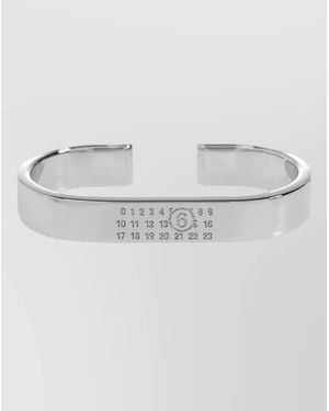 MM6 by Maison Margiela Brass Double Ring - Grey