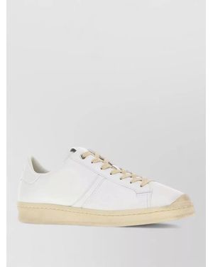 Jil Sander Leather Low-Top Trainers - Natural