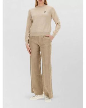 Maison Kitsuné Wool Regular-Fit Sweatshirt - Natural