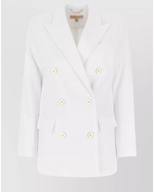 Michael Kors Double-Breasted Blazer - White