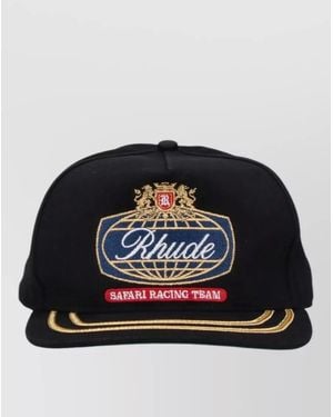 Rhude Structured Silhouette Hat Contrast Underbrim - Black