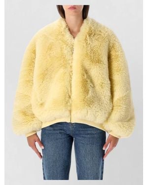 Frankie Shop Faux Fur Jacket - Yellow