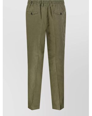 Santaniello Linen Chino Shorts - Green
