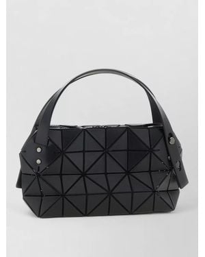 Issey Miyake Boston Geometric Shoulder Bag Top Handle - Black