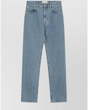 Loulou de Saison Straight Jeans Five-Pocket Design - Blue