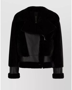 Blancha Shearling Jacket - Black
