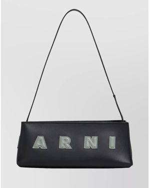 Marni Rectangular Shoulder Bag Adjustable Strap - Black