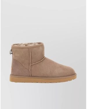 UGG Mini Ii Ankle Boots With 2 Cm Sole - Natural
