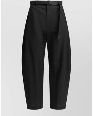 Sacai Wide-Leg Tailored Pants - Black