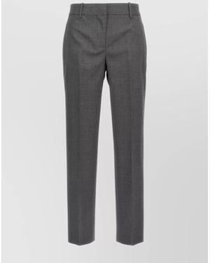 Ermanno Scervino Wool Tailored Trousers - Grey