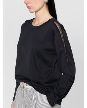 Fabiana Filippi Cotton Sweatshirt - Black