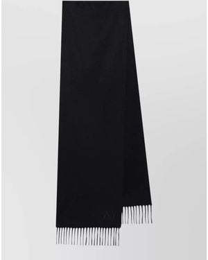 Max Mara Wsdaliaws 008 Scarf Fringed Edges - Black