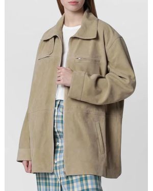 Halfboy Single Breasted Coat - Natural