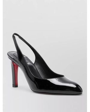 Christian Louboutin Fannylove Patent Court Shoes Pointed Toe Sole - Metallic