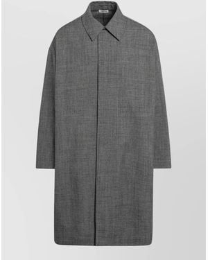 Fear Of God Wool Relaxed Trench Coat - Grey
