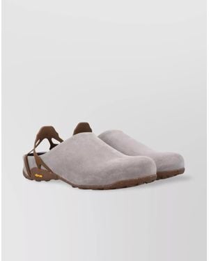 Roa Backless Sandals With Rubber Sole And Suede Upper - Multicolor