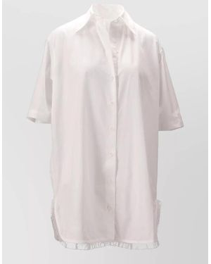 Niccolò Pasqualetti Douglas Short Sleeve Cotton Poplin Shirt - White