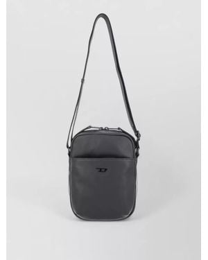 DIESEL Rave Rectangular Crossbody Bag Front Pocket - White
