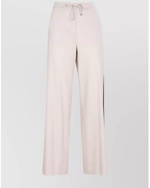 Max Mara Wool Relaxed-Fit Wide-Leg Trousers - Pink