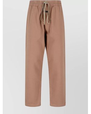 Fear Of God Comfortable Trousers Featuring Side Pockets - Natural