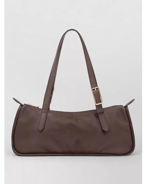 Longchamp Leather Shoulder Bag - Brown