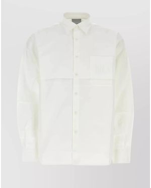 VTMNTS Cotton Oversized Shirt - White