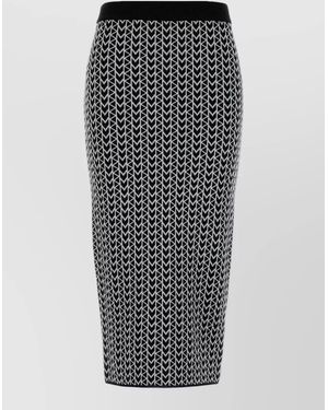 Michael Kors Embroidered Stretch Pencil Skirt - Multicolour