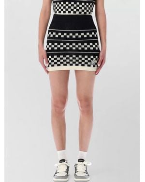 Amiri Chic Mini Wool Skirt - Black