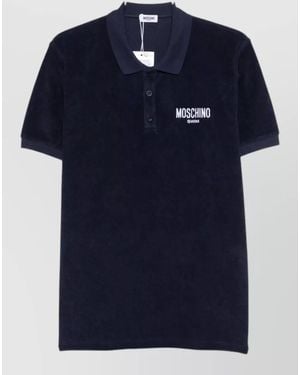 Moschino Short Sleeve Polo Shirt Regular Fit - Blue