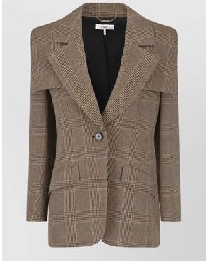 Chloé Virgin Wool Suit Jacket - Brown
