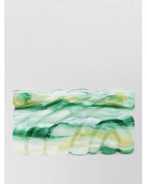 Cult Gaia Aura Shoulder Bag Chain Strap Swirl - Green