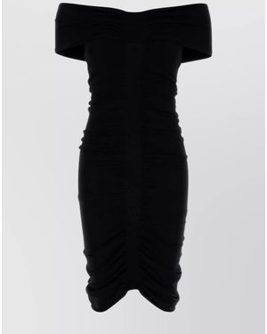 Alexander Wang Off-Shoulder Mini Dress - Black