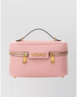 Versace Leather Crossbody Bag - Pink