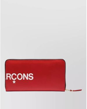 Comme des Garçons Leather Wallet - Red