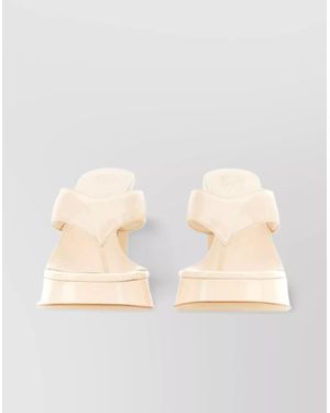 Gia Borghini Leather Sandals - Natural