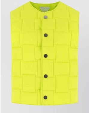 Bottega Veneta Acid Nylon Padded Vest - Yellow