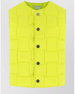 Bottega Veneta Acid Nylon Padded Vest - Yellow