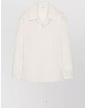 Courreges Single-Breasted Lightweight Jacket - White