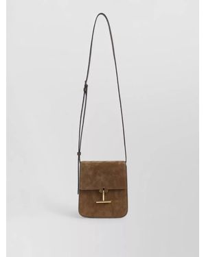 Tom Ford Mini Crossbody Bag On Strap - White