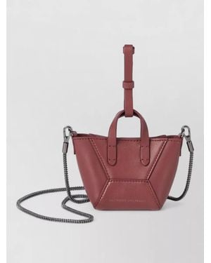 Brunello Cucinelli Mini Leather Charm Bag Top Handle - Pink