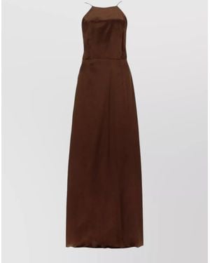 THE GARMENT Silk Maxi Dress - Brown