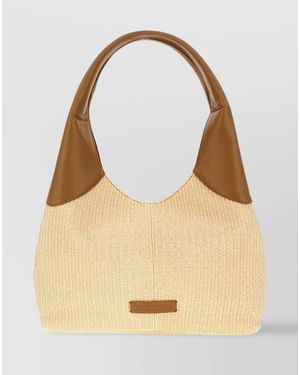 THEMOIRÈ Straw Shoulder Bag - Natural