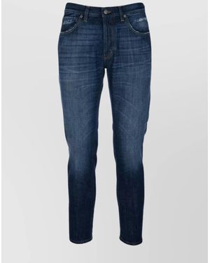 Dondup Denim Straight-Leg Trousers - Blue
