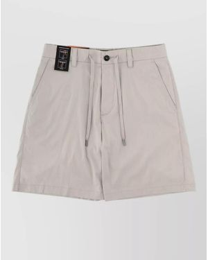 BOSS Drawstring Shorts Belt Loops Side Pockets - Gray