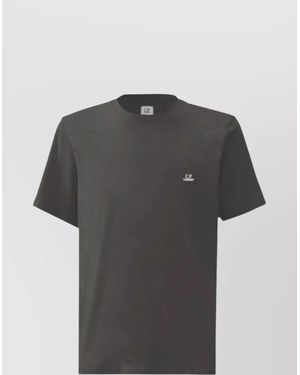 C.P. Company Short Sleeve Jersey T-Shirt Crew Neck - Gray