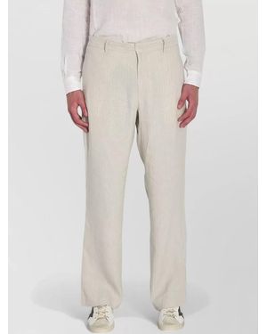 Barena Herringbone Wide-Leg Trousers - Natural