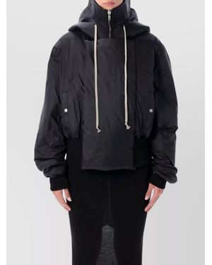 Rick Owens Drkshdw Recycled Nylon Alice Cropped Parka - Blue
